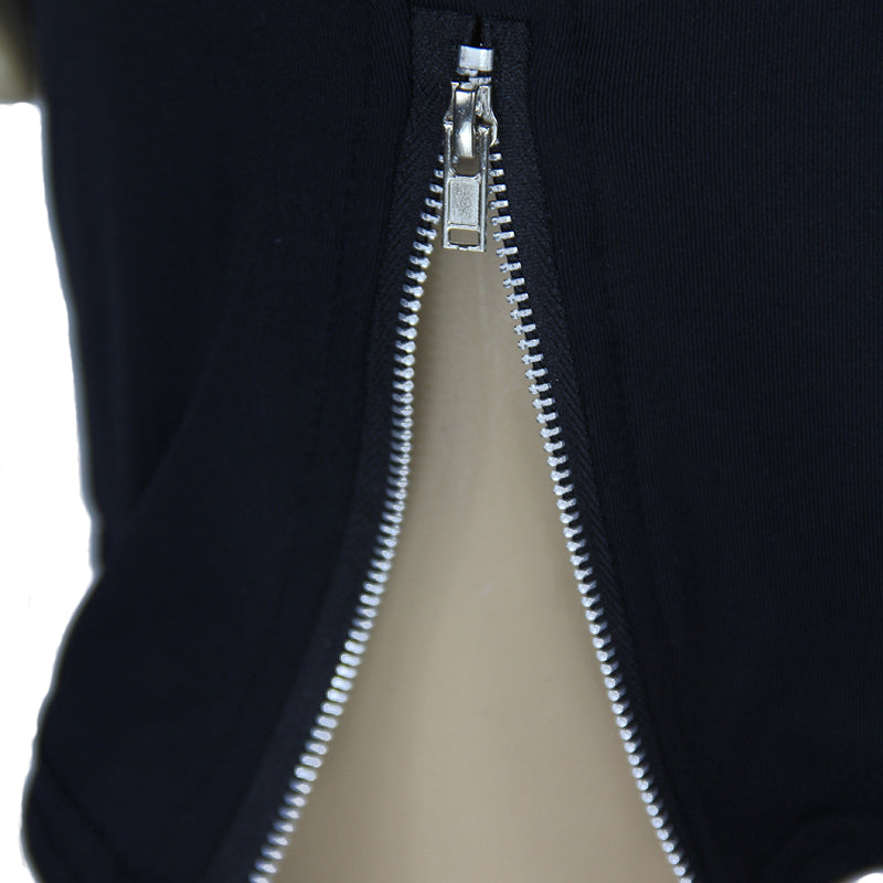 USA Size Black and white long sleeve bottoming skirt