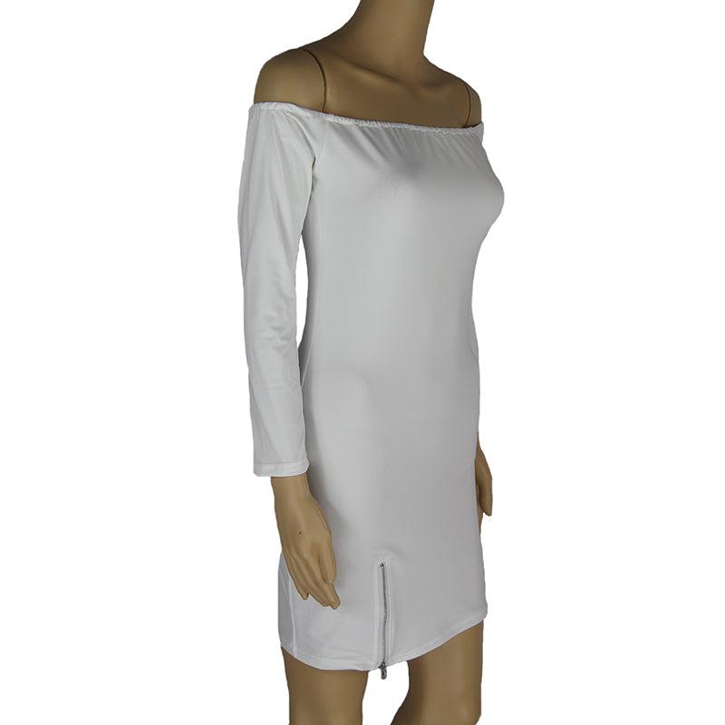 USA Size Black and white long sleeve bottoming skirt