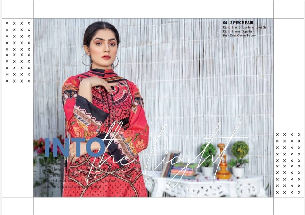 3 Piece Digital & Embroidered Lawn 04