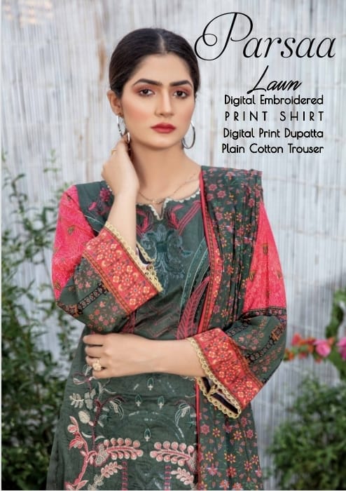 3 Piece Digital & Embroidered Lawn 02