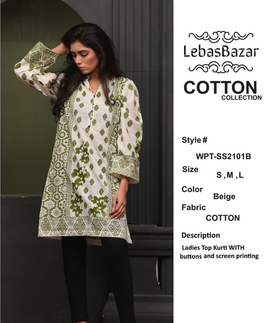 Cotton Tunic Shirt ss2101B