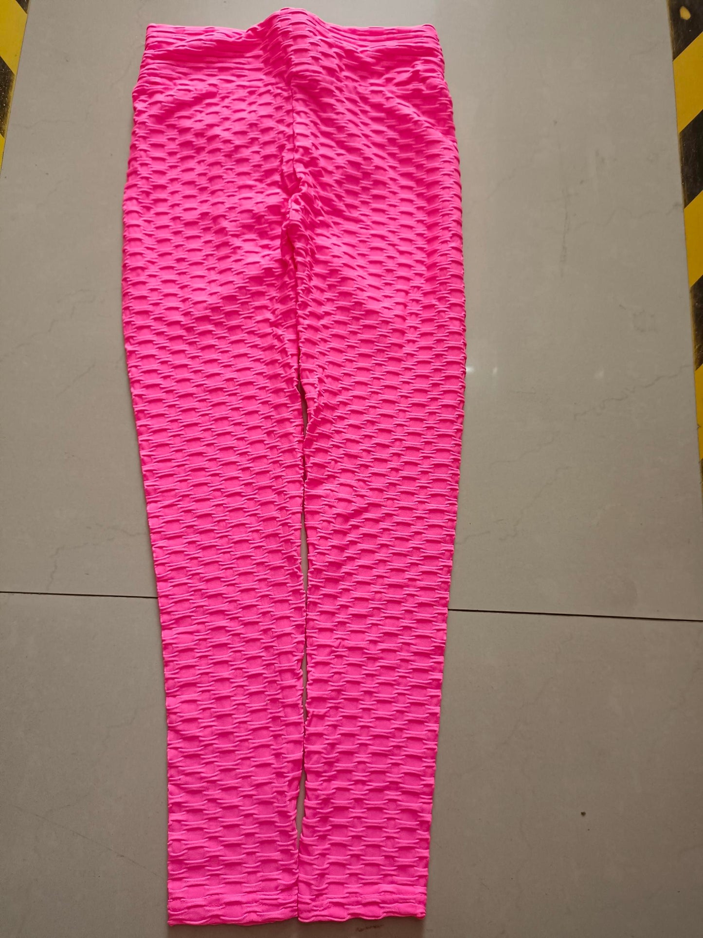 Hip-turned Folds Elastic High-waist Leggings Breathable Slim Indoor Sports